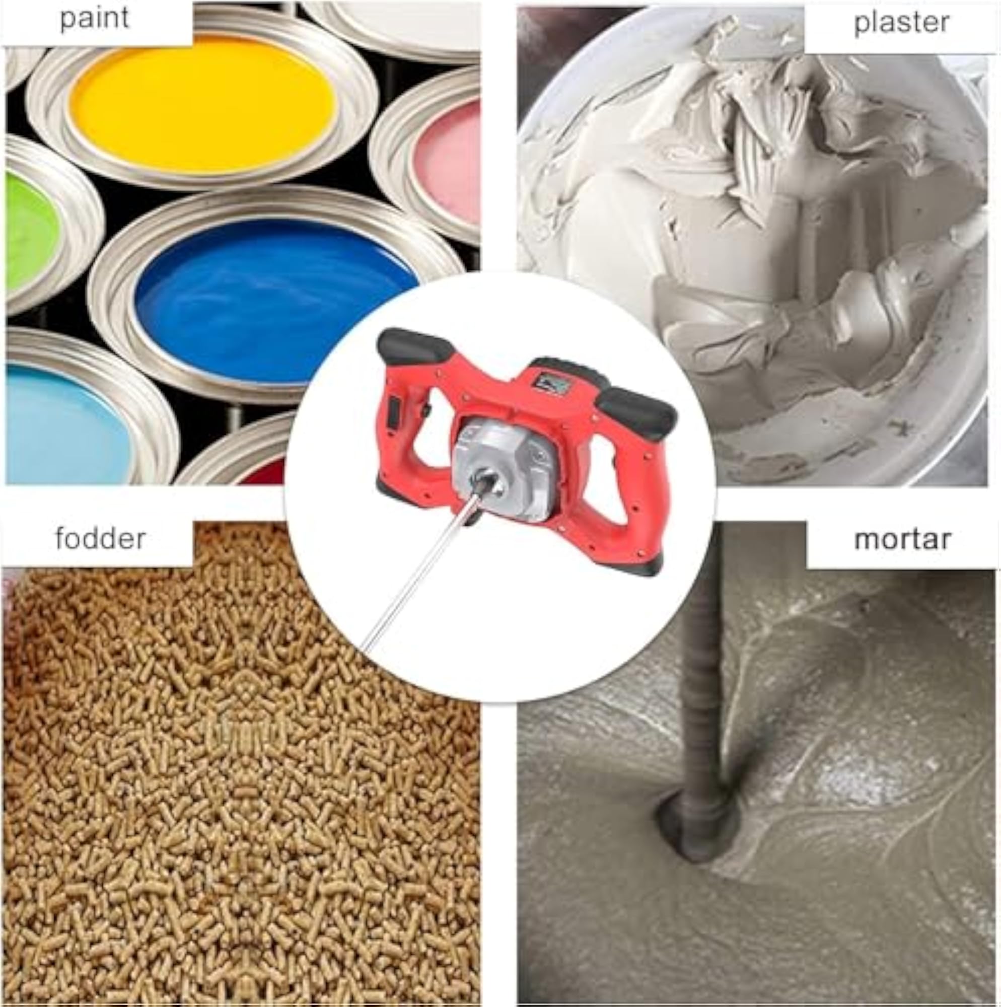 1400W Electric Paint and Concrete Mixer