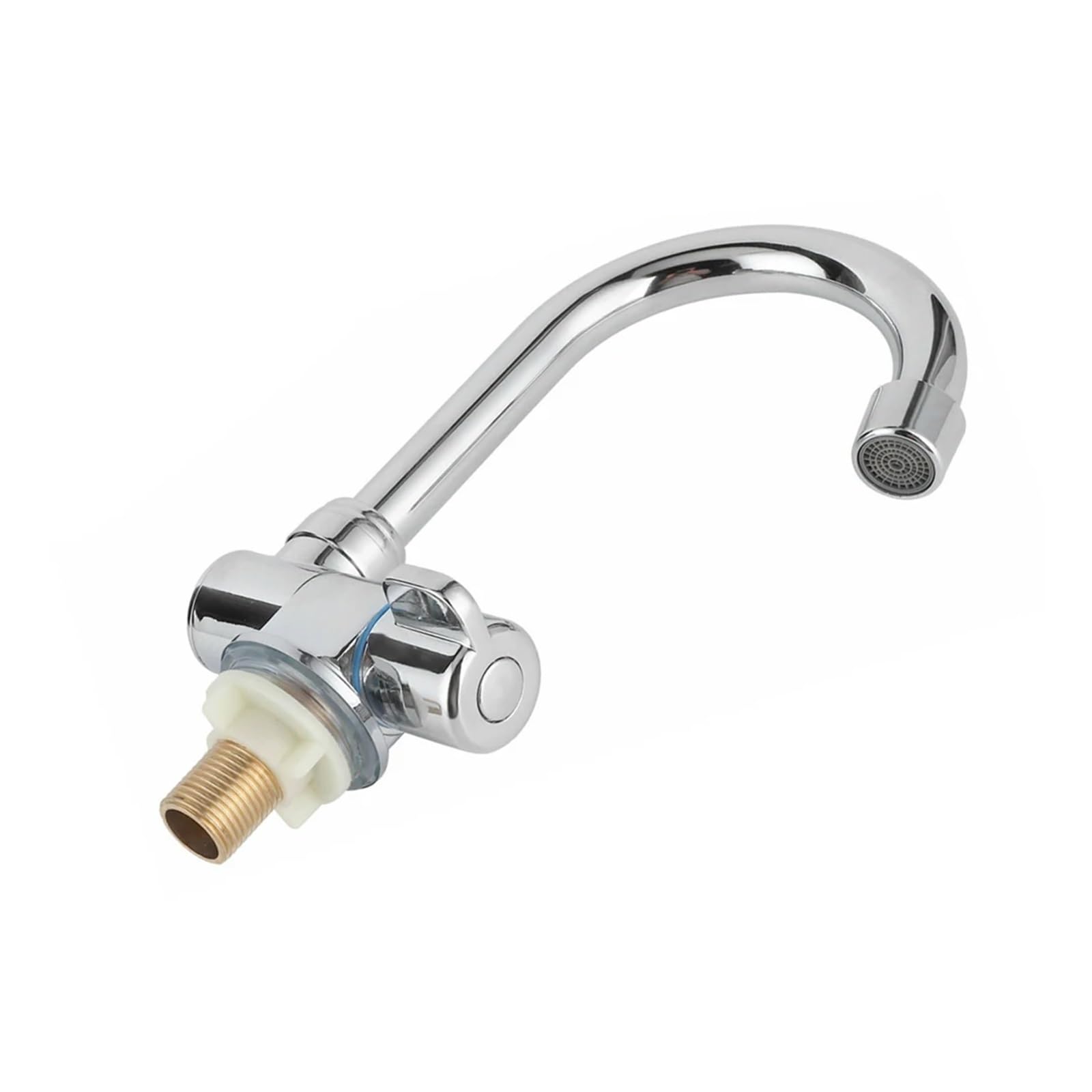 ZQFHSX RV Faucet Single Cold Water Tap Folding 360 Degree Rotation Mounting For Motorhome Modification