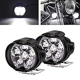 ★ 【Lumières LED pour moto avec 6 LED】 Tension de fonctionnement: 9V à 85V. Puissance: 9W (par pièce). Température de couleur: 6000K. Haute performance et faible consommation d'énergie.