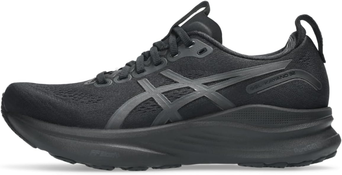 Women's GEL-Kayano 32 in Black & Graphite Grey by Asics