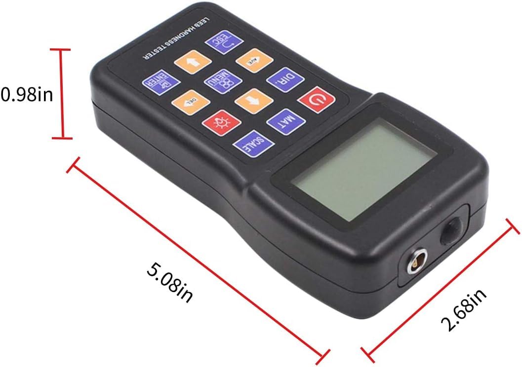 Tragbares leeb Härteprüfgerät für Metalle, Durometer-Instrument mit Sensor 170 bis 960 HLD Metalle Durometer-Prüfgerät HL, HB, HRB, HRC, HRA, HV, HS mit Standard-D-Typ-Schlaggerät-Testblock