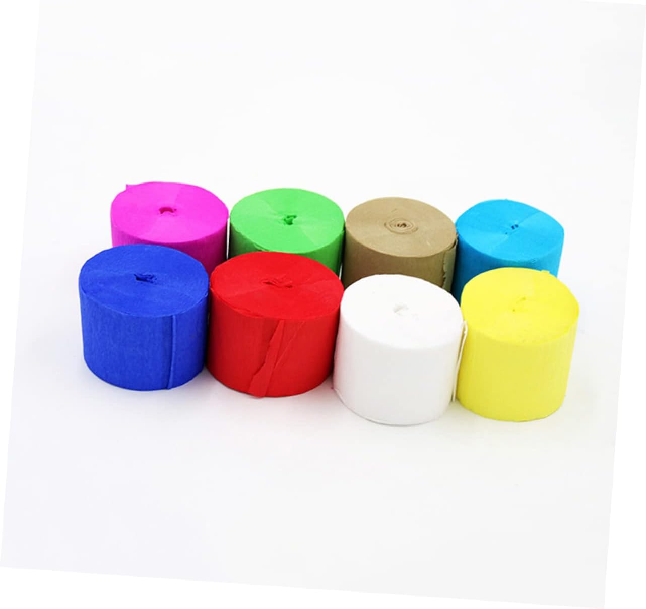 ARTIBETTER 6pcs Bright Vibrant Crepe Paper Paper Streamers for Birthday Wedding Festival Decorations