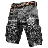 Herren Shorts Baggy Vintage Taktische Mehreren Taschen Große Größen Leichte Arbeitshose Freizeitshorts Einfarbig Schnell Trocknend Sommer Männer Trekkinghose Outdoorhose Elastischer Bund Casual