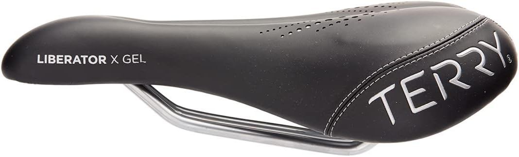 Terry Liberator X Gel Bike Seat for Women - Comfortable Touring Bicycle Seat Cushion, Wider Contoured Rear & Large Cutaway, Dura-Tek Cover
