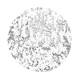 YLUSUJAKX Disposable Silver Placemats Set of 12 Silver Doilies Charger Round Metallic Glitter Foil Pressed Dining Table Decoration Centerpieces for Party Wedding Birthday