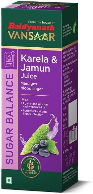 Verem Vansaar Karela Jamun Juice | Diabetes Care | Controls Blood Sugar Naturally |100% Pure Herbal Juice – 1L