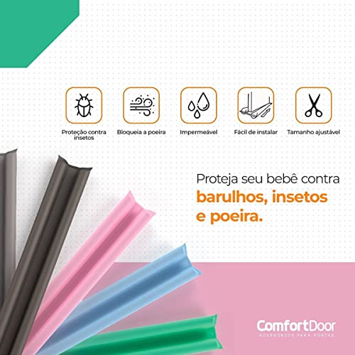 Veda Porta Rolinho - Rosa Claro 100cm - Comfort Door