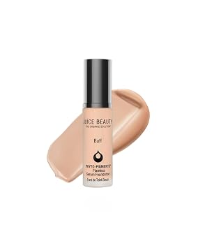Juice Beauty PhytoPigments Flawless Serum Foundation - Non-Comedogenic, Long-Wear & Buildable Medium-to-Full Coverage - Vegan, Clean Hydrating Liquid Makeup for All Skin Types, 30 mL, 05 Buff