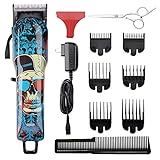 Cosyonall Pro Cordless Rechargeable Hair Clippers for Men Home Barber Clipper Kit for Kids Hair Cutting Kit with 2000mAh Lithium Ion, Titanium Ceramic Blade