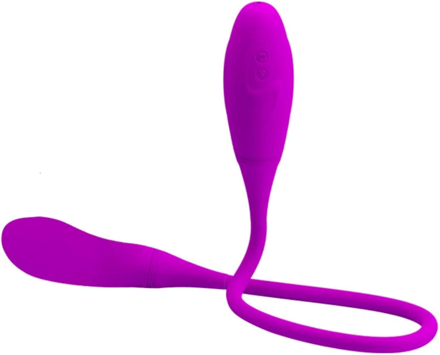 Vibrating Egg Rechargeable Dual Vibrator 7 Speeds Double Head Jump Egg Bullet Dildo Vibrator Anal Butt Plug Adult Sex Toy for Couple Men Women