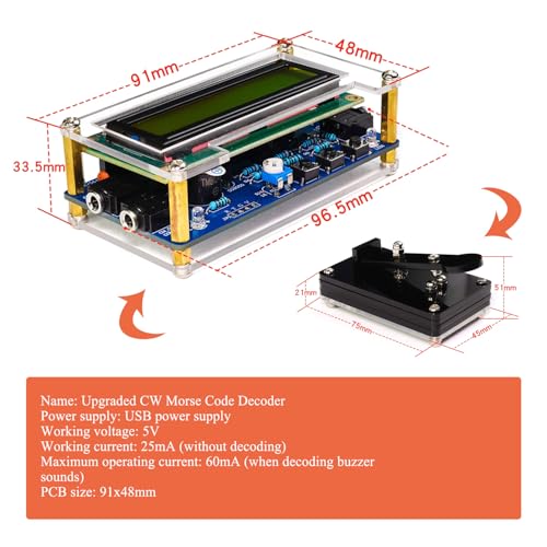Kit de projet de soudure pour décodeur Morse à installer sur bureau