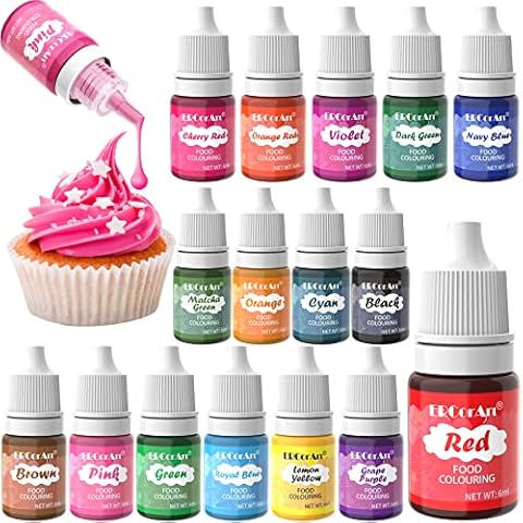 16 Colour Vivid Food Colouring Set Cover