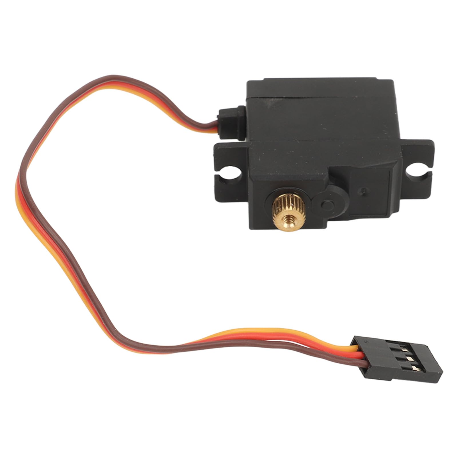 Servo digital RC de 2,2 kg de torsión con brazo de aleación de aluminio 25T, accesorio de actualización RC para coche RC MJX 16208 16207 16209 1/16 (Roja)
