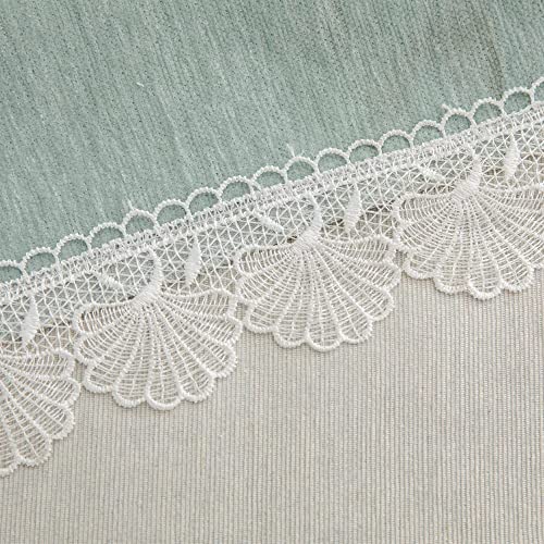 Dreamingo Solid Light Green Couch Covers, Chenille Furniture Protector Sofa Covers For 2 Cushion Couch Sofa/Love Seat, Universal Couch Cover For Pets Kids, Large #TOP5