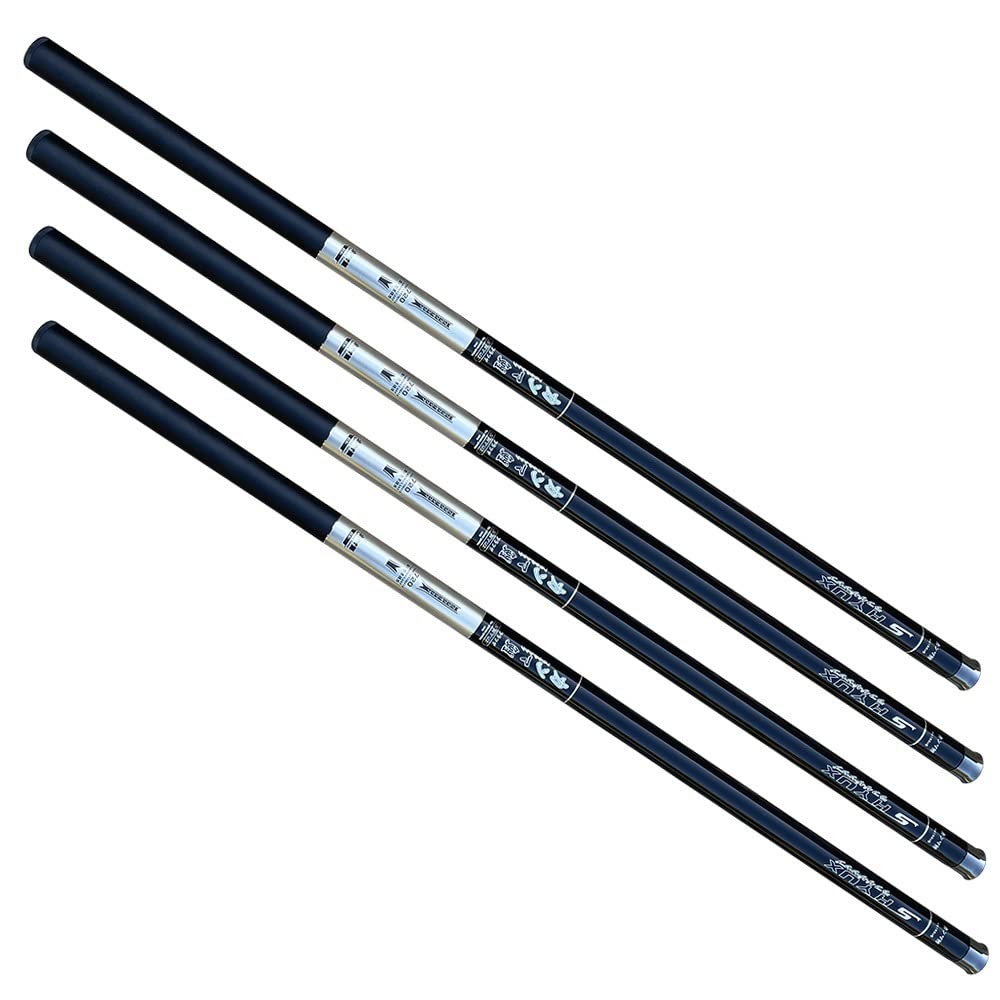 CañAs De Pescar 1 PCS Polo de Pesca de Agua Dulce sin Anillo Varillas telescópicas de Fibra Alta de Carbono Varilla de la Corriente de la Mano 3.6/4.5/5.4/6.3/7.2m CañA De Pescar(6.3 m)