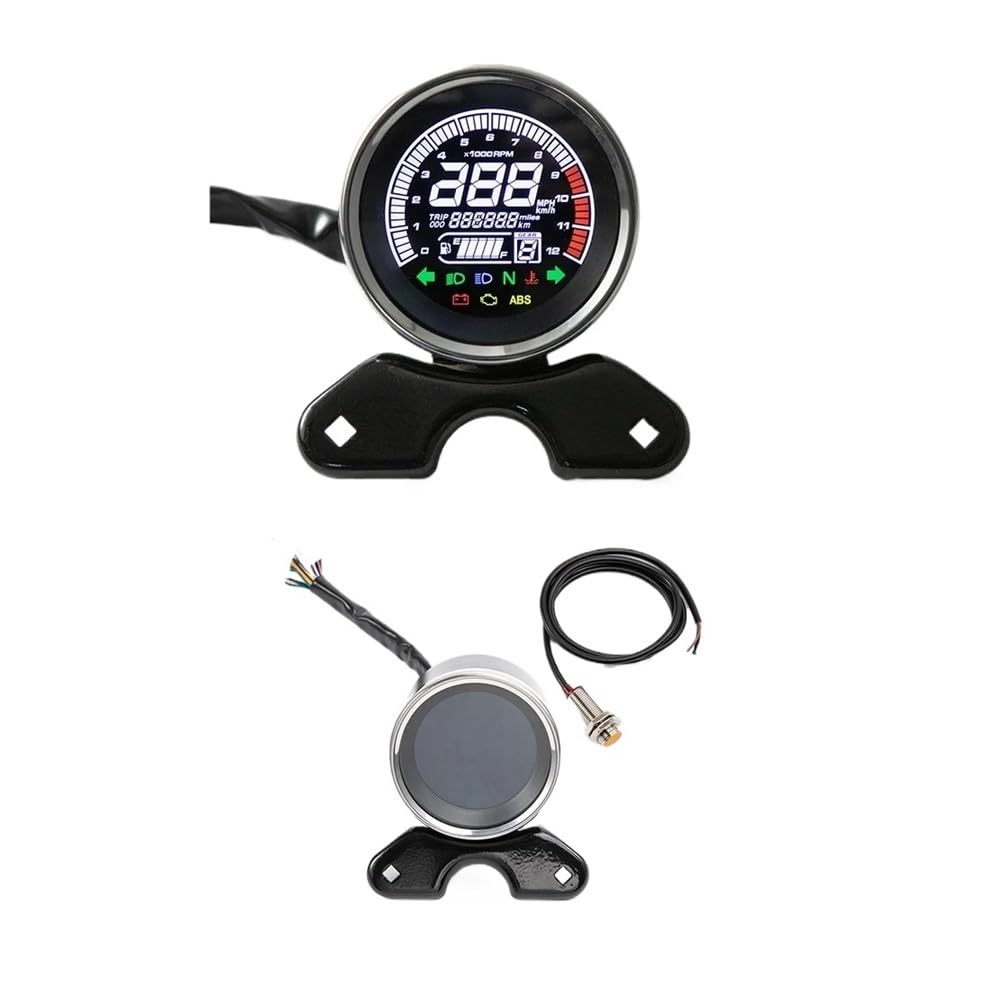 Contachilometri Indicatori Multifunzionali Per Moto Strumenti Contachilometri Digitale Per Moto Tachimetro Contagiri Indicatore Livello Carburante Led