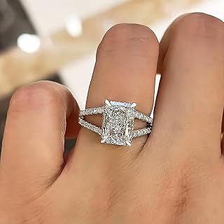 Women's 4 Prong Set Brilliant Cut Cubic Zirconia Wedding Ring