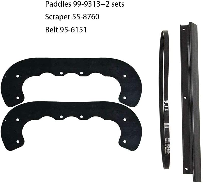 review HAKATOP 99-9313 Rubber Paddles 55-8760 Scraper with Belt 95-6151 Kit for Toro Snow Blowers CCR2000 CCR2450 CCR3000 CCR3650 Paddles 20