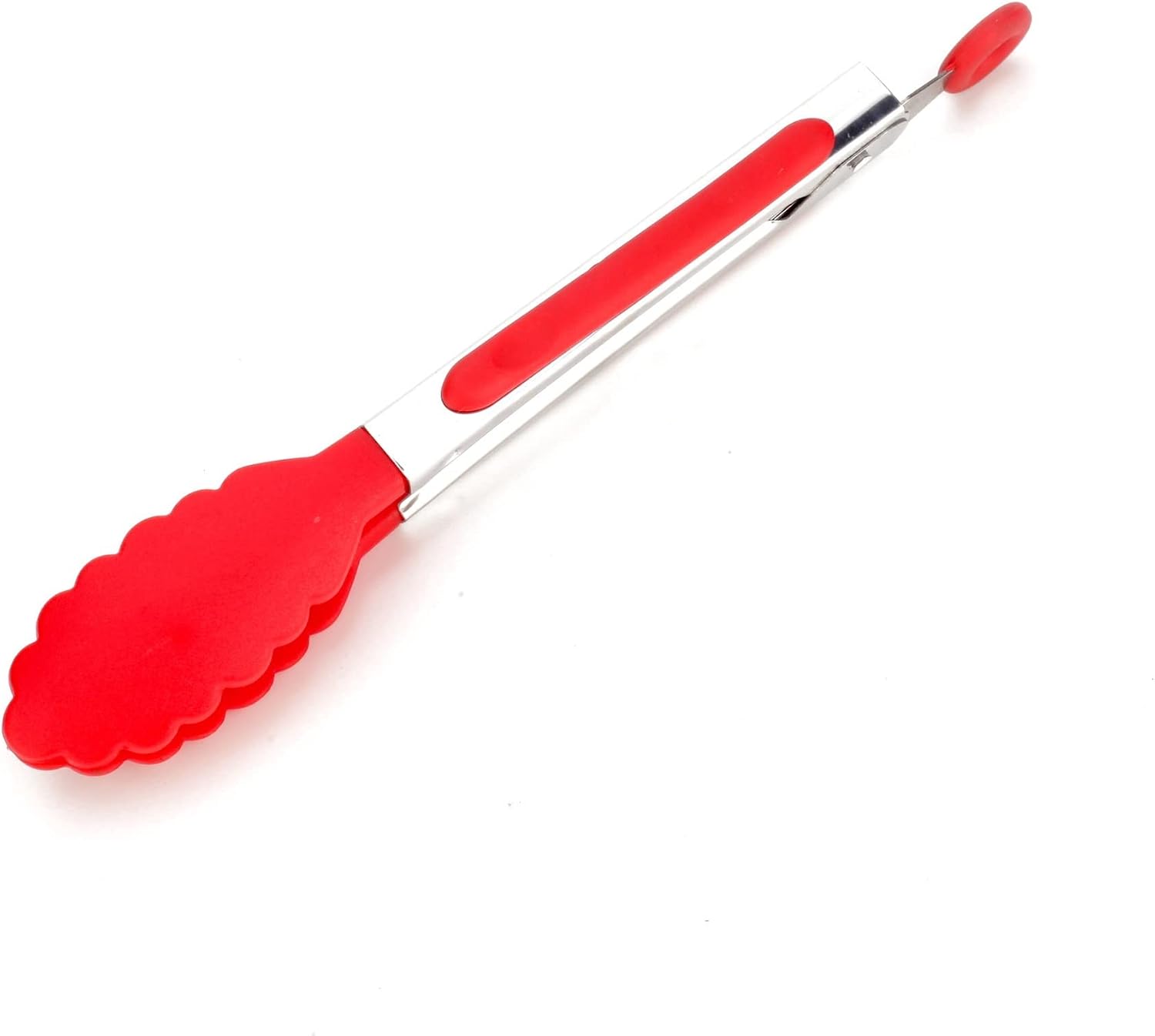 Cooking Tongs 1pc Heat-Resistant BBQ Nylon Food Tong Creative Non-Slip Bread Serving Kitchen Accessories Items(Black)