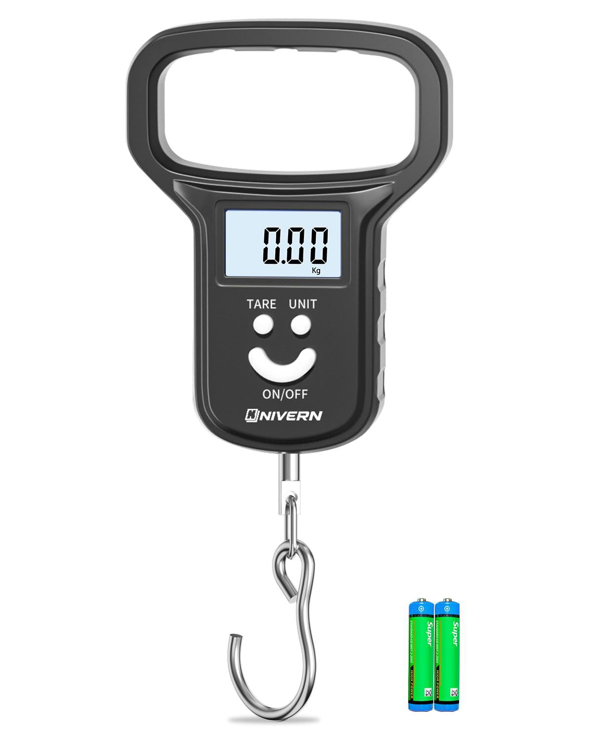 Balance de bagages numérique NIVERN avec sangle forte et écran LCD rétroéclairé, balances portables pour les voyages