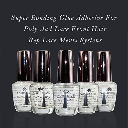 Feipro Lace Front Wigs Glue Systems 0.5 Oz Safe Nontoxic Glue Waterproof Invisible Bonding Super Strong Adhesive Hold For Hair Closure, Hairpiece, Wig, Men Toupee Systems #TOP4