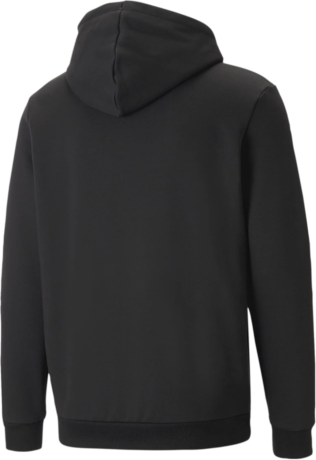 PUMA Men's Essentials+ Big Logo Foil Fleece Hoodie, Black, Medium