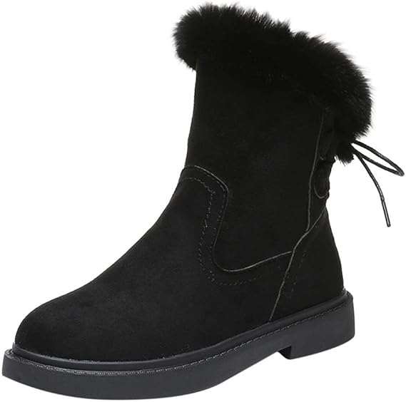 Amazon レディース スノーブーツ スエード ショートブーツ カシミア 裏ボア 厚手 優雅 雪靴 防水 超軽量 防寒 冬靴 綿靴 裏起毛 綿 ブーツ おしゃれ スノーシューズ 滑り止め 暖かい ベルベット レトロ シューズ スキー アウトドアシューズ パンツスーツ 通販