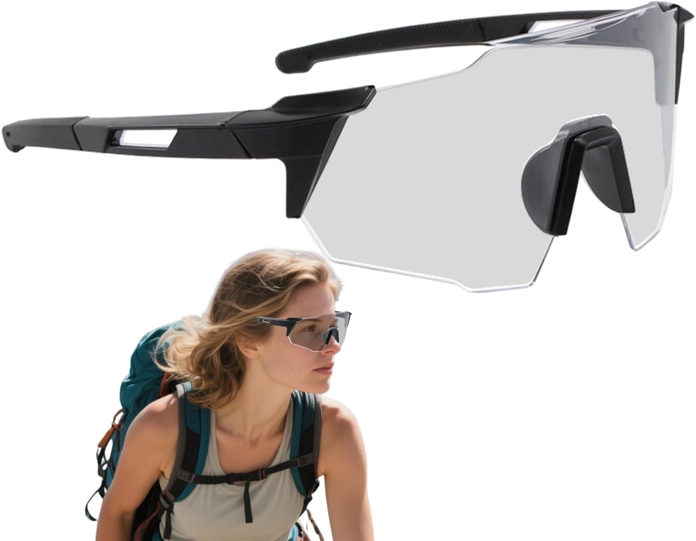 Lunettes De Vélo Photochromiques – UV400, Polarisées, Coupe-vent – Pour Sport Et Conduite