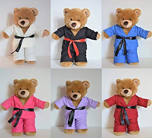 Handmade Doll Clothes Karate Uniform Assorted Colors Gi Judo TKD fit 15" Teddy Bear Build-a-Bear