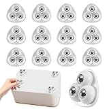 Set of 12 Self Adhesive Mini Caster Wheels for Small Appliances,Sticky Pulley Swivel Ball Casters for Kitchen...