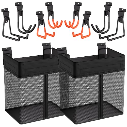 INCLY 10PCS Slatwall Accessories Kit (Baskets & Hooks)