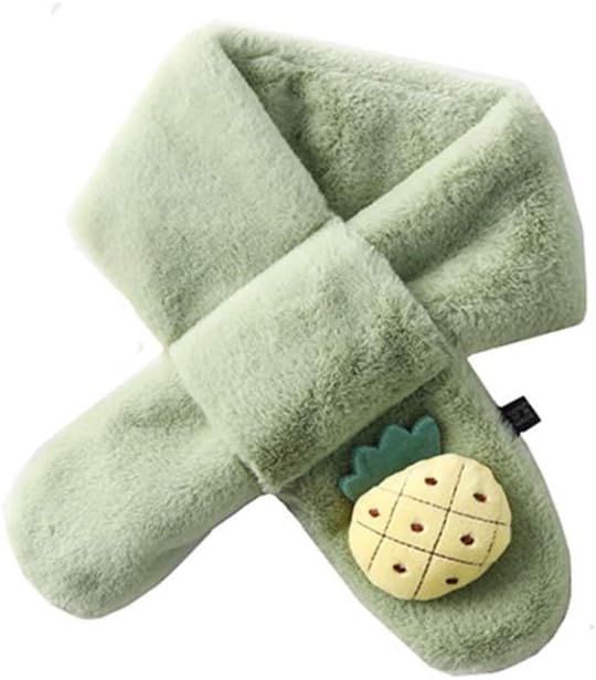 Children's winter warm scarf, warm scarf, student plush rabbit hair scarf is thickened and warm(Four colors)