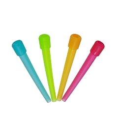 Disposable Hookah Tips - Set of 3 66-Inch Multi-Colored Mouthpiece Replacements for Shisha Hose - Extra Safe Portable
