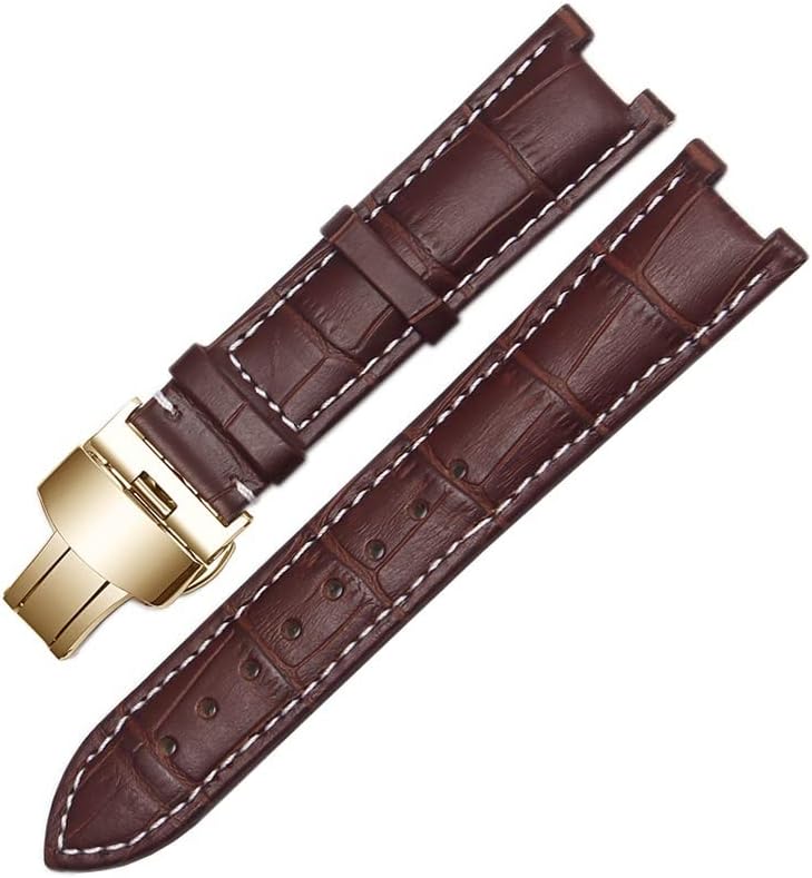 Gnuine Leather Watchband for GC Wristband 22 * 13mm 20 * 11mm Notched Strap with Stainless Steel Butterfly Buckle BAND Premium Watch Accessories