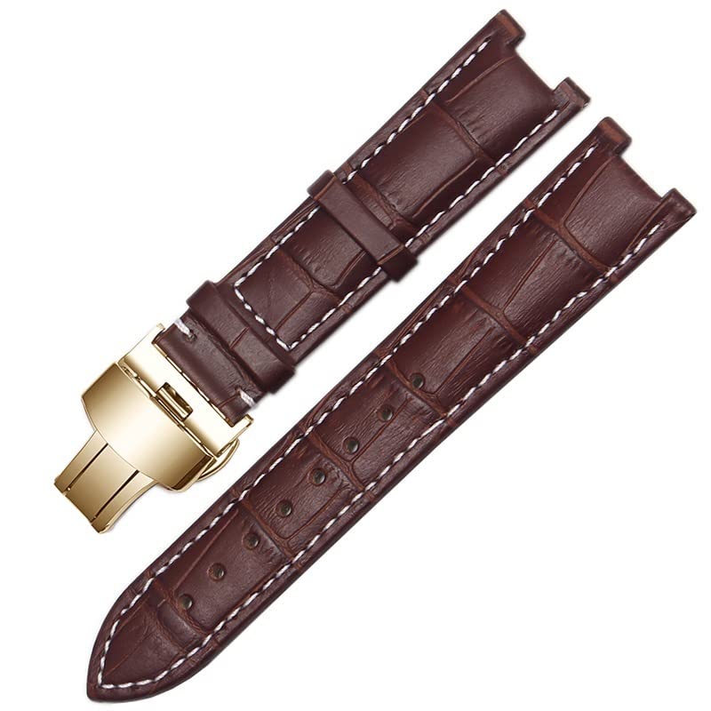 Bracelet en cuir montre GC cranté 20mm pour remplacer un fermoir usé