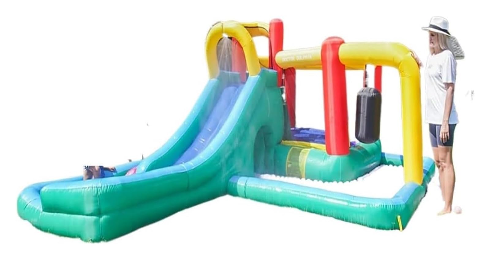 Castillo Hinchable, Gorila y tobogán al Aire Libre del Patio Trasero de la Familia trampolín Espacial