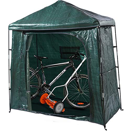 Free Shipping Over $50 Bravindew Storage Tent Bike Storage shed Waterproof Garden Backyard Storage Buildings Sheds Heavy Duty Space Saving All Season Reusable Bike Shed with Waterproof Cover