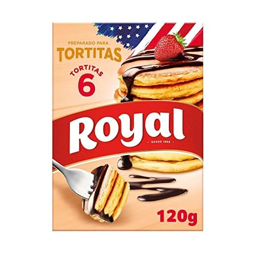 Royal Tortitas, Preparado en Polvo 6 Raciones, Pack 120 g