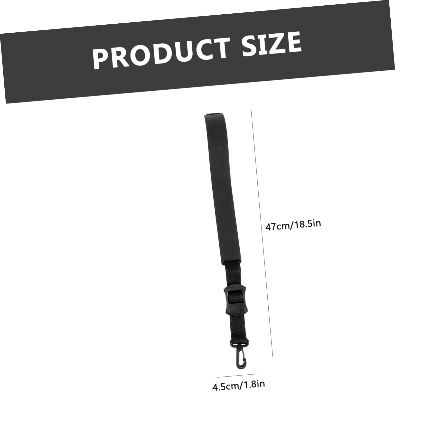 Sosoport Silicone Saxophone Neck Strap Tenor Sax Neck Belt Adjustable for Sax Players