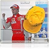 felipe massa schwere unfall 46 x 40 x 10 cm Felipe Massa Baseballkappe, handsigniert, Brasilien, Ferrari Formel 1, AFTAL COA
