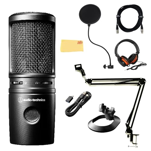 Audio-Technica AUS-AT2020USB-X-COMBO-STD At2020Usb-X Cardioid Condenser Usb Microphone cover