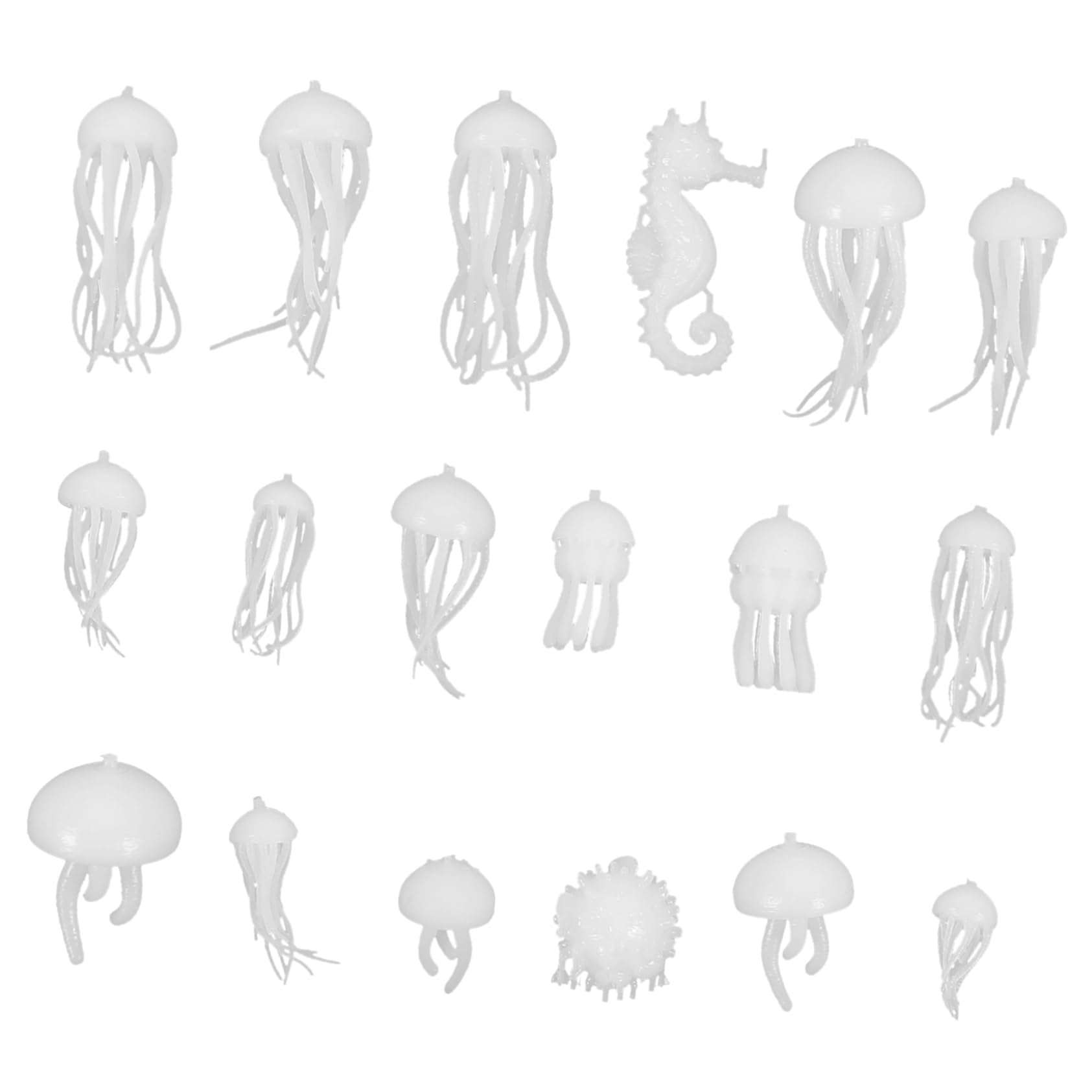 CIMAXIC DIY Epoxy Filler Set 18 Pcs Small Ocean Animal Figures for Epoxy Landscape Realistic 3D Marine Animal Models Safe for Children