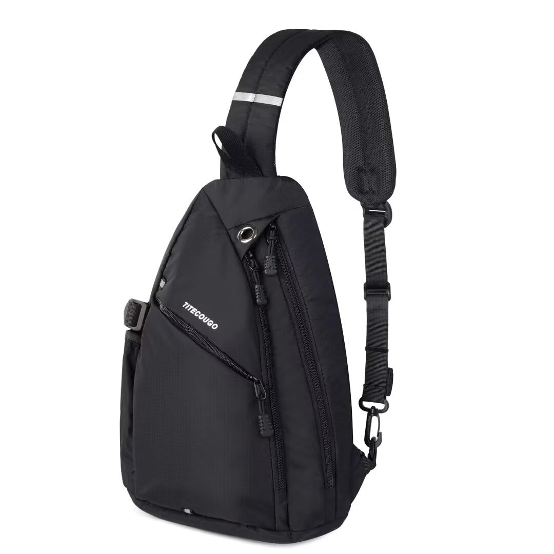 TITECOUGO Sling Backpack - Tactical Shoulder Bag, 15x11.4x4 Inches, Lightweight & Water-Resistant