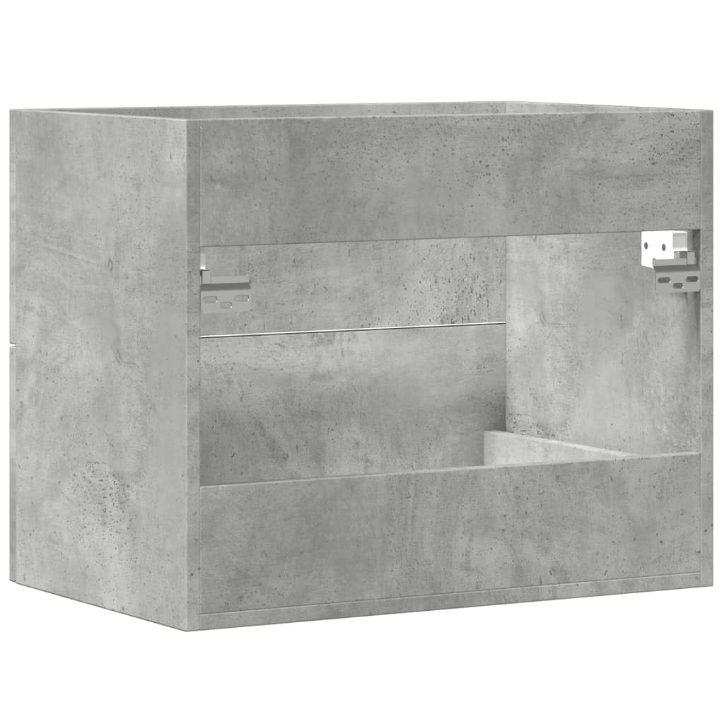 ShGaxin Szafka do umywalki z płyty wiórowej betonowej szarej 60x38,5x48 cm, szafka łazienkowa, szafka pod umywalkę, meble łazienkowe, meble umywalkowe - 856224