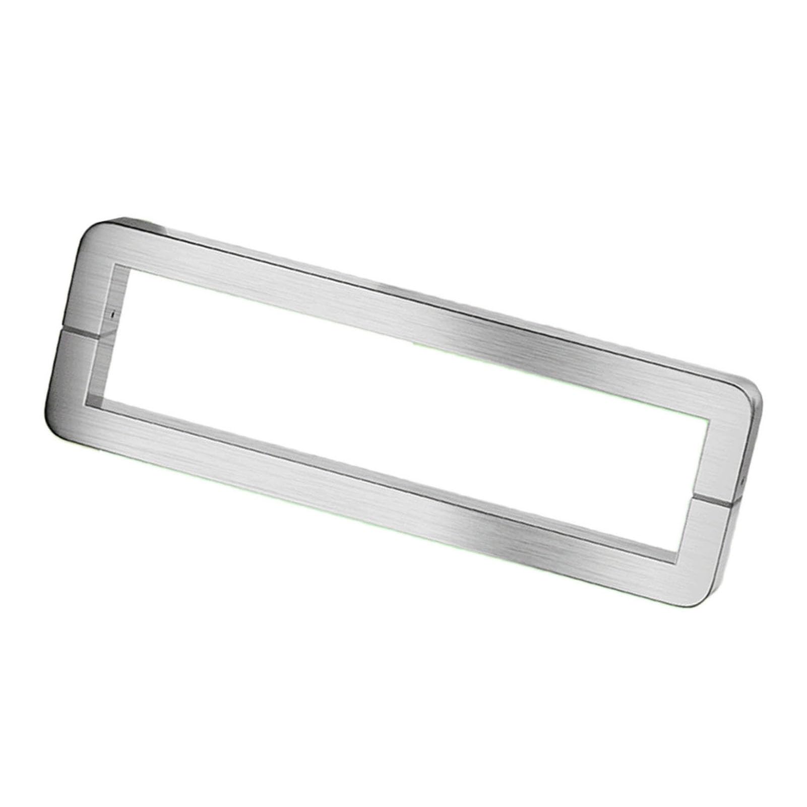 ZFUCMAYL Square Glass Door Handles,Sliding Door Handles,12.79" to 60" Stainless Steel Double Sided Push Pull Door Handle for Shopping Malls Offices Bathrooms(Silver,Pitch-325mm)