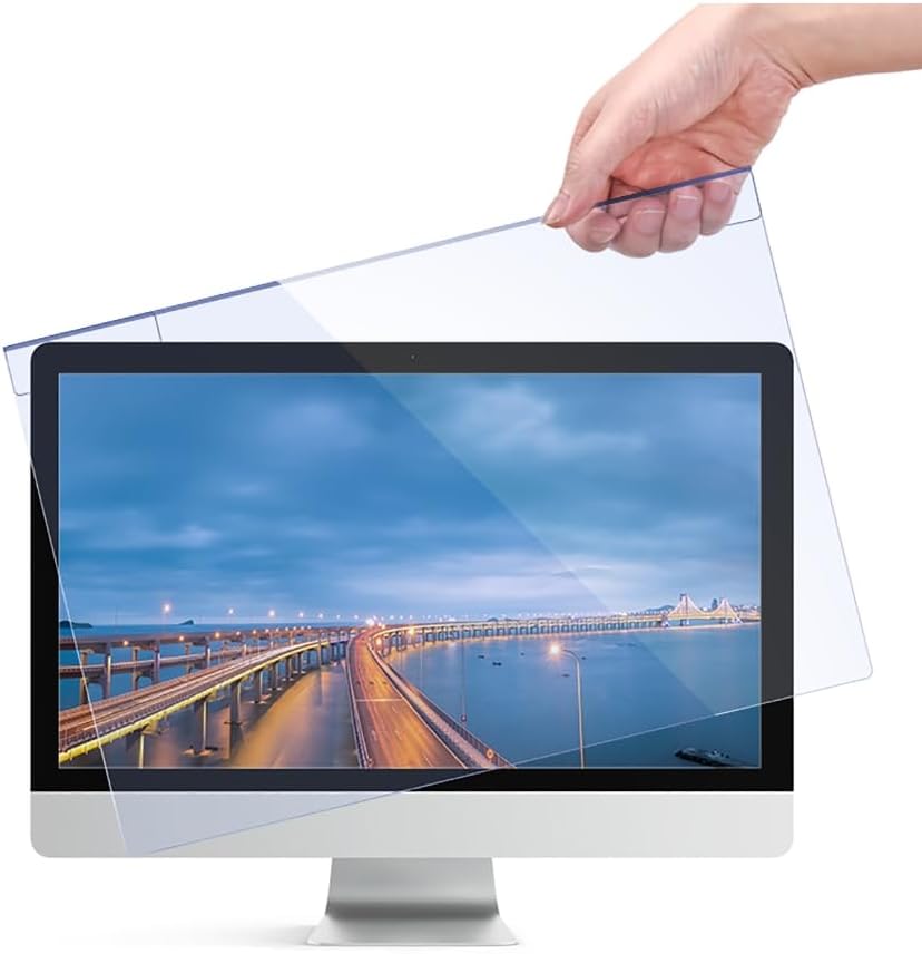 Hanging Type Anti Blue Light Screen Filter, Acrylic Computer Monitor Protection Board,Widescreen Monitor Frame Hanging Type,Relieve Eye Fatigue,For LED Display Screens Within 2cm Thickness(17" 5:4 354