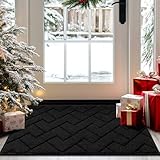 hicorfe Indoor Doormat,Welcome Door Mat TPR Backing Non Slip Mats 20