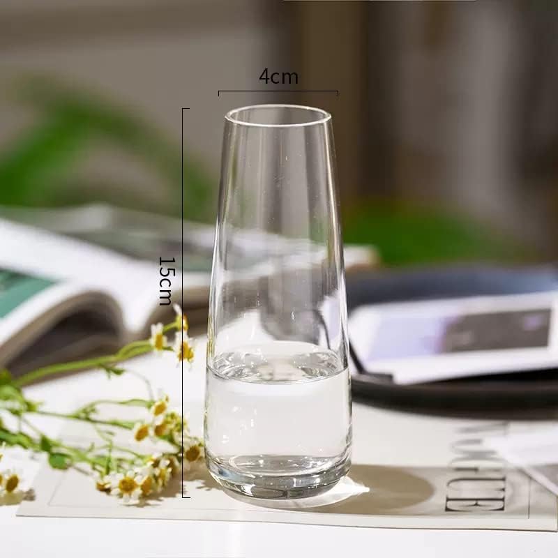 Miniatura 3 de Juego de 12 jarrones de cristal transparente, pequeños jarrones para flores, bonitos jarrones de vidrio para centros de mesa (12 unidades)