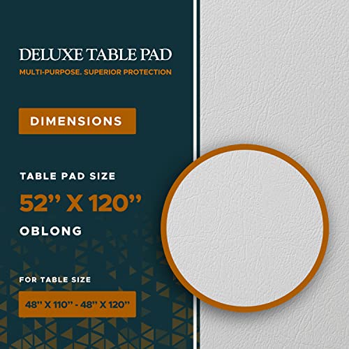 Table Armor Deluxe Table Pad Superior Protection Extra Durable Waterproof (120" X 52") #TOP6