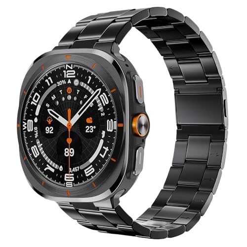 Bracelet en titane pour Galaxy Watch 7 Ultra 47 mm magnétique design sans espace
